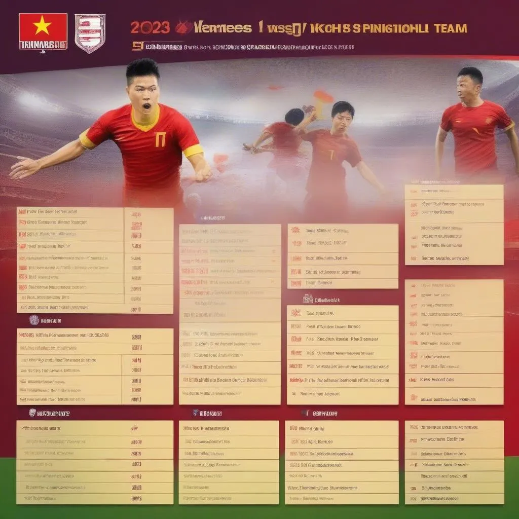 Lịch thi đấu của Đội tuyển Việt Nam tại King's Cup 2023