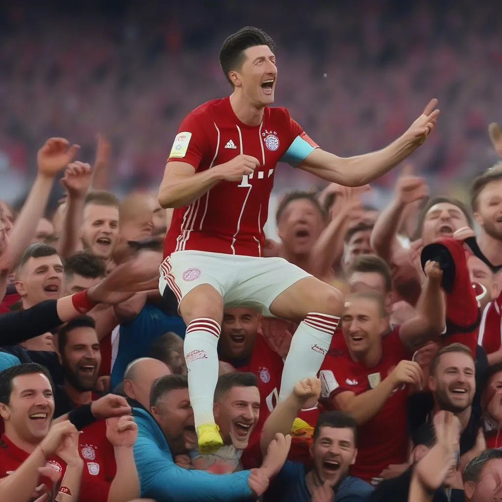 Robert Lewandowski ghi bàn