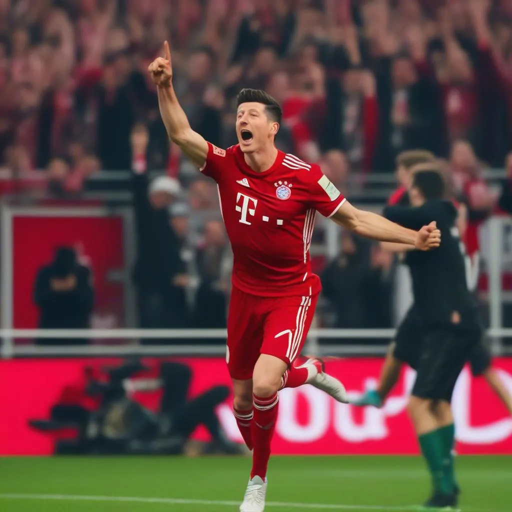 Robert Lewandowski ghi bàn