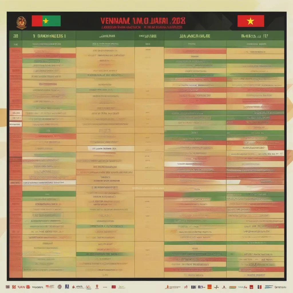 Lịch thi đấu Việt Nam vs Jordan