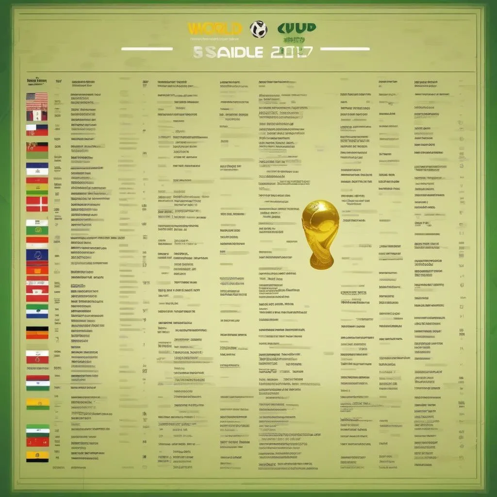 Lịch thi đấu World Cup