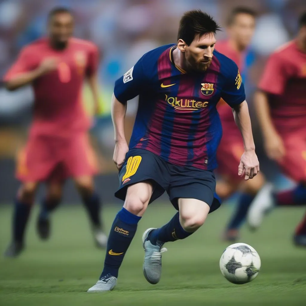 Lionel Messi, một trong những cầu thủ nhỏ con kiệt xuất nhất thế giới