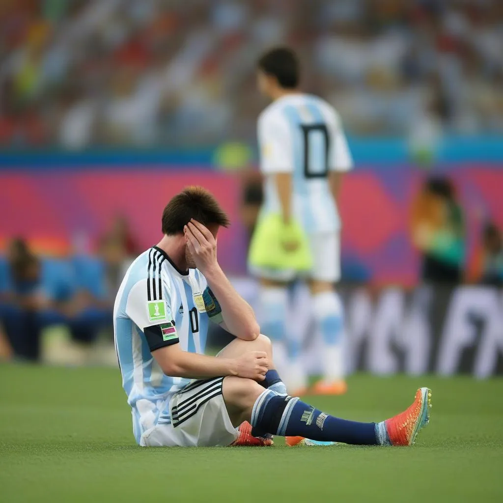 Lionel Messi thất bại cay đắng ở trận chung kết World Cup 2014 - một khoảnh khắc khiến người hâm mộ Argentina rơi lệ