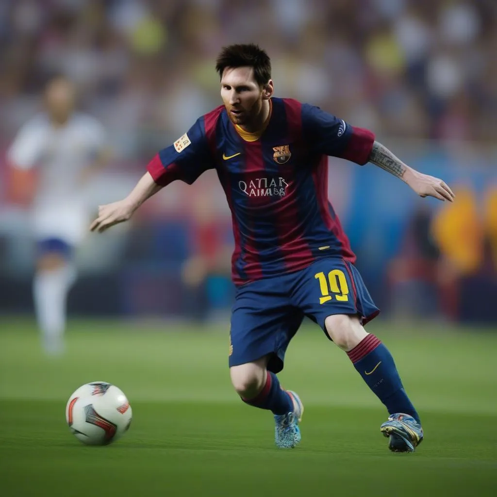 Messi trong FIFA 14:  Cầu thủ với chỉ số tổng quát 94, Messi là "ông hoàng" của FIFA 14.