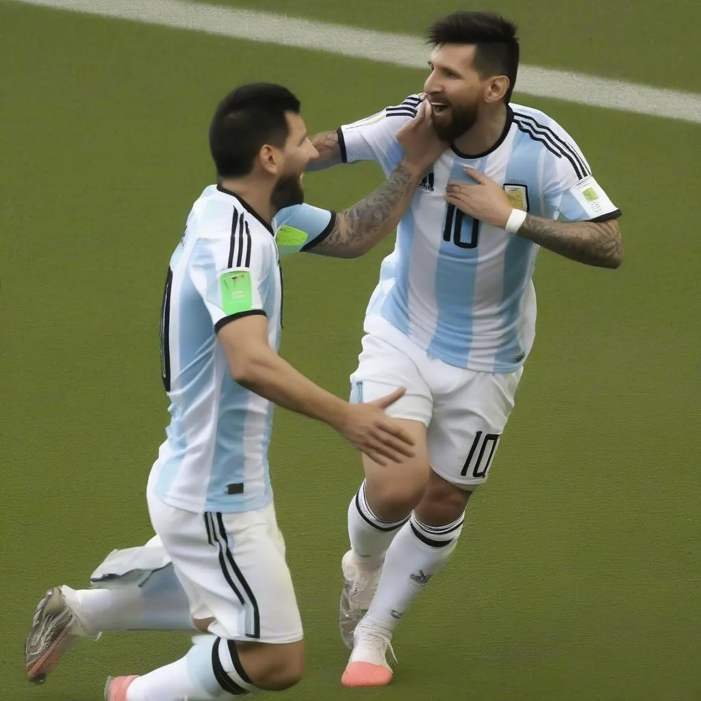 Messi và Aguero