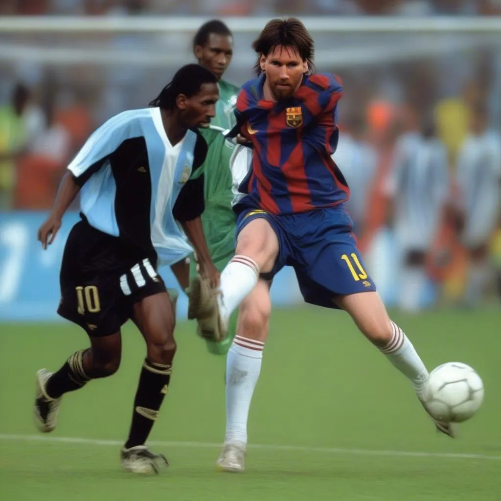 Messi và Kanu: Những huyền thoại đối đầu