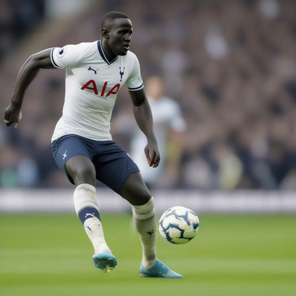 Moussa Sissoko thi đấu cho Tottenham Hotspur