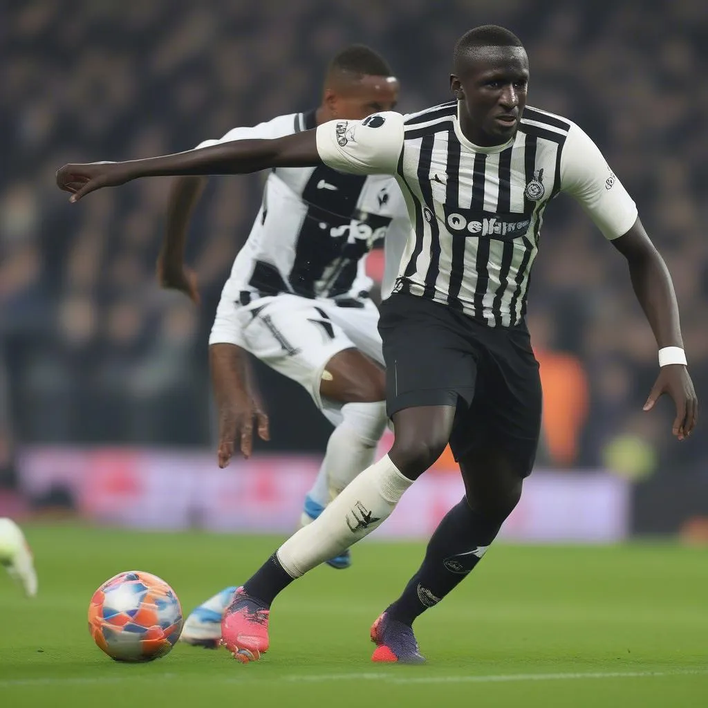 Moussa Sissoko thi đấu ở Champions League