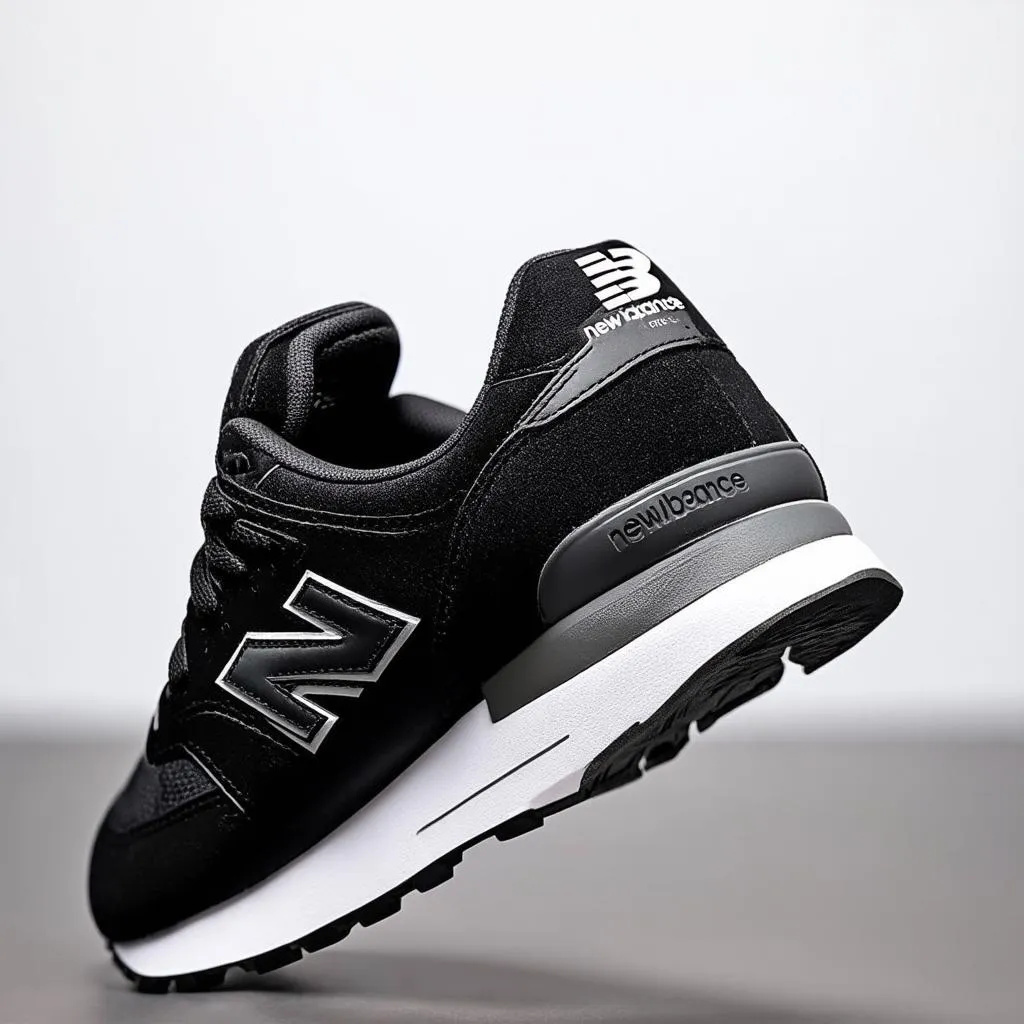 Close up của giày thể thao nam New Balance Mzanpbk màu đen