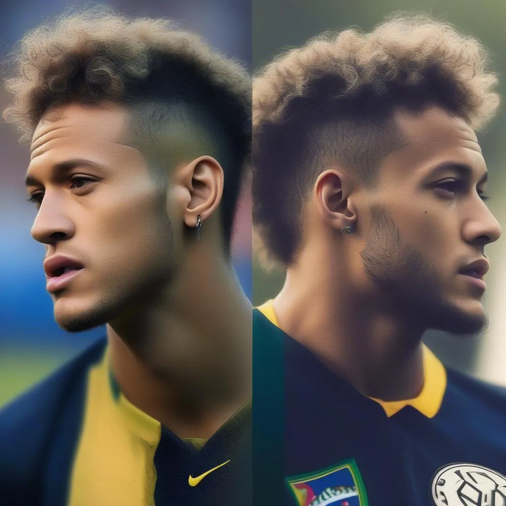 Neymar Jr - Ngôi Sao Bóng Đá Với Mái Tóc Xù Phong Cách