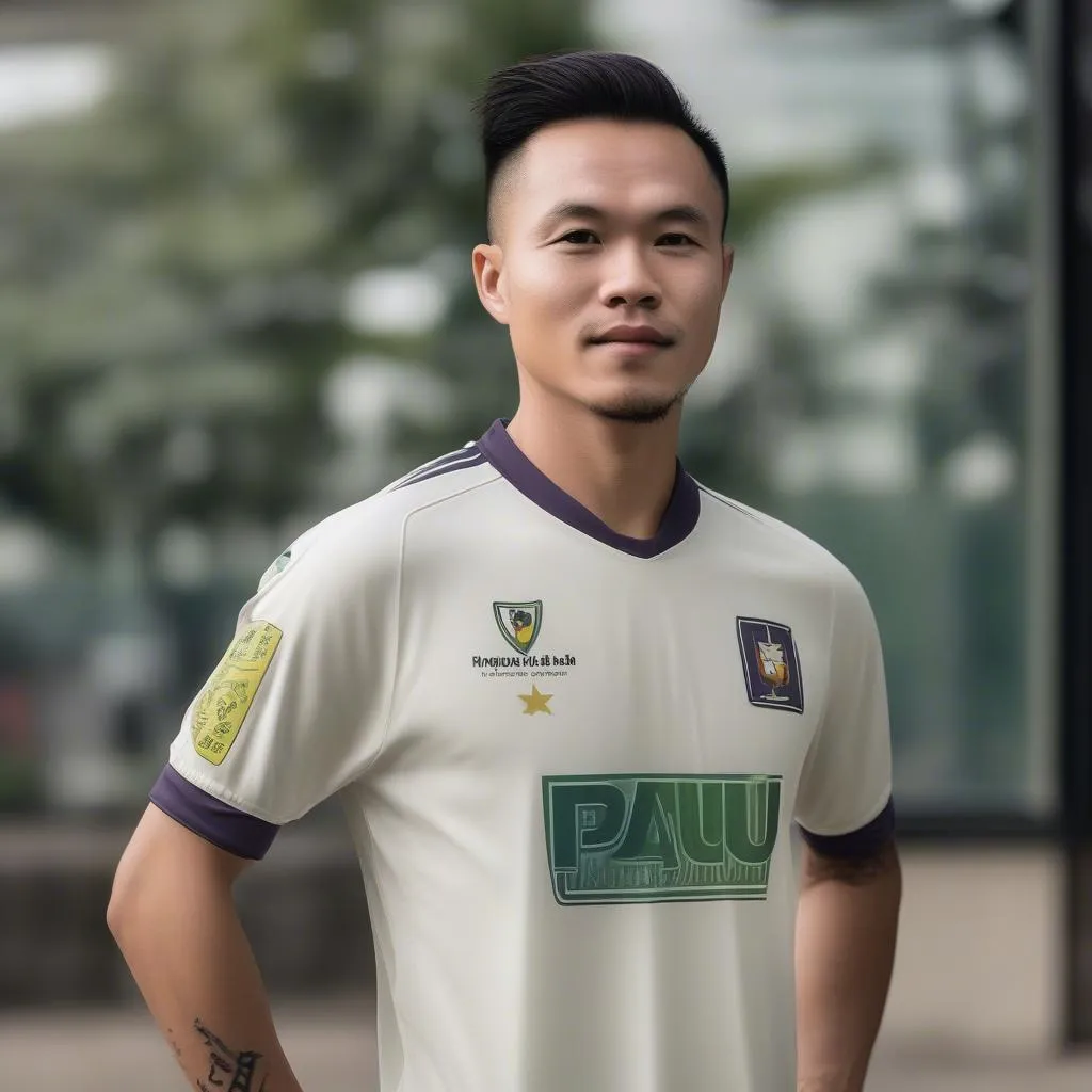 Cầu thủ Nguyễn Quang Hải thi đấu cho Pau FC