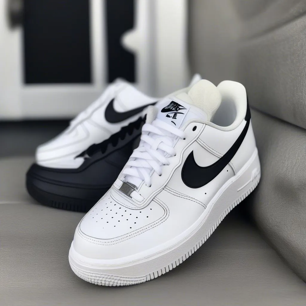 Giày Nike Air Force 1 trắng đen - Thiết kế kinh điển, năng động