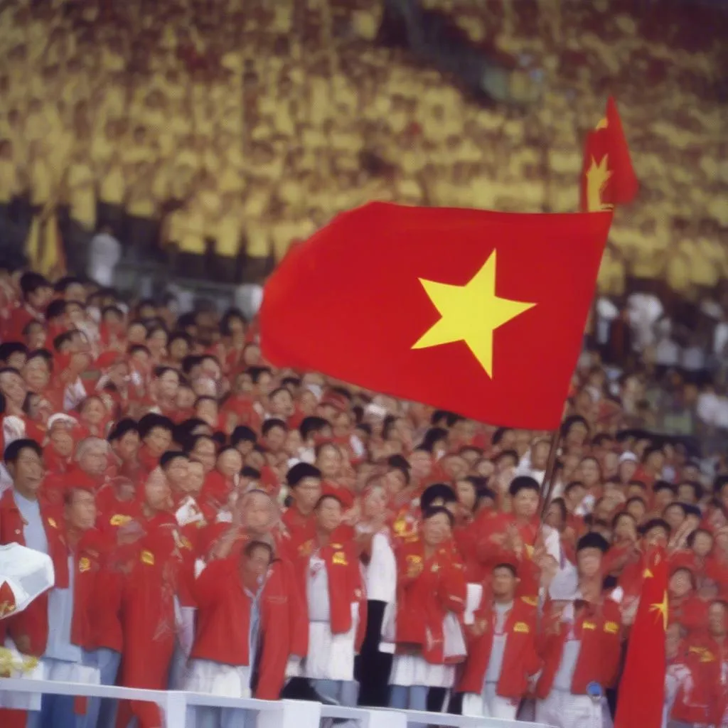 Cờ Việt Nam bay cao tại Olympic 2000