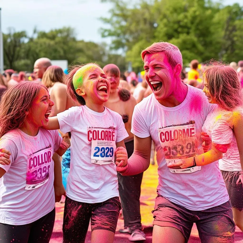 Color Me Run: Chia sẻ niềm vui cùng gia đình