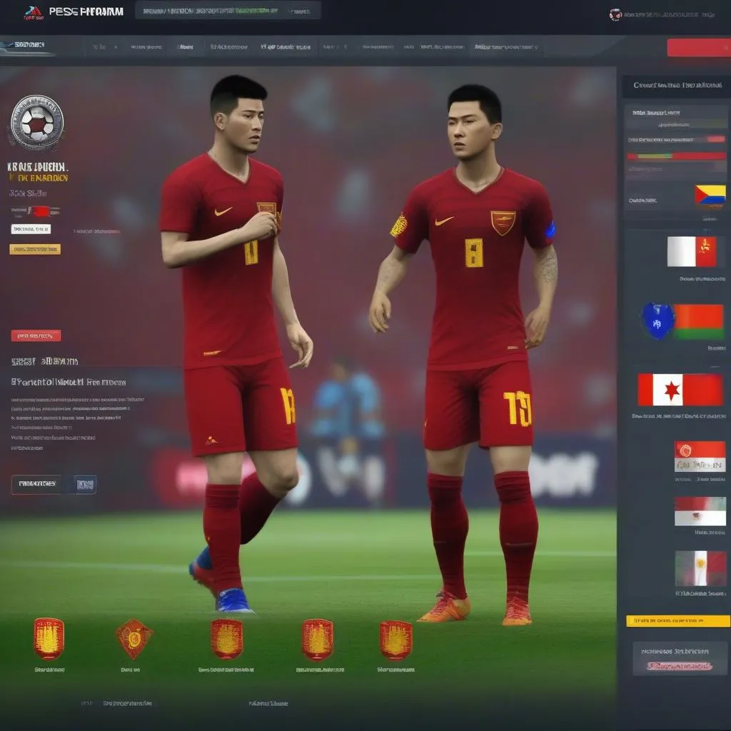 Patch đội tuyển Việt Nam cho PES 2019 - Hình ảnh minh họa