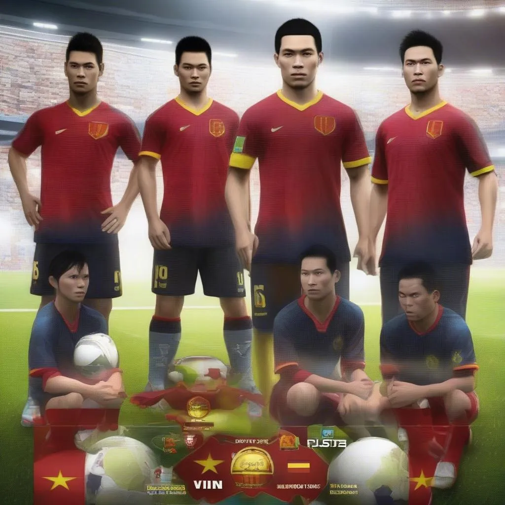 Đội hình Đội Tuyển Việt Nam trong PES 2015