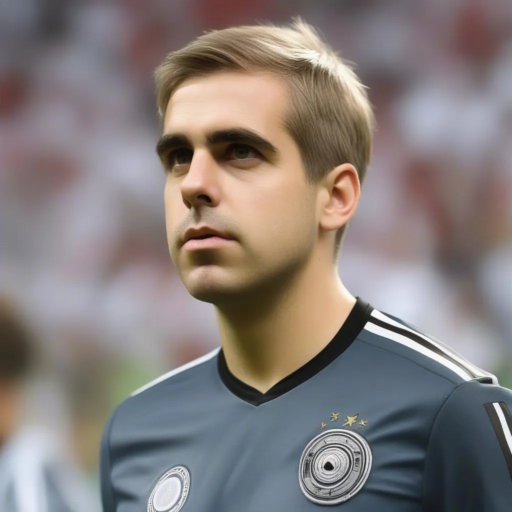 Philipp Lahm captaining Germany