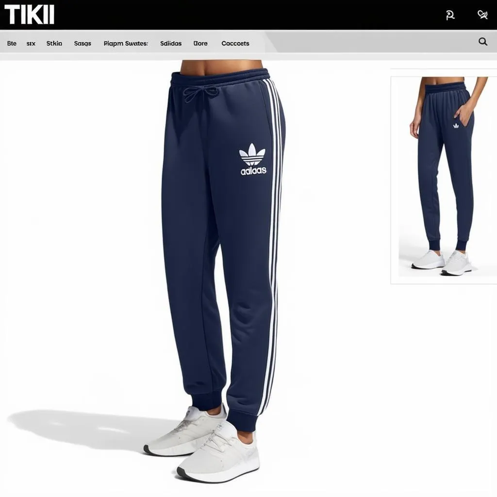 Quần thể thao nữ 3 sọc Adidas trên Tiki