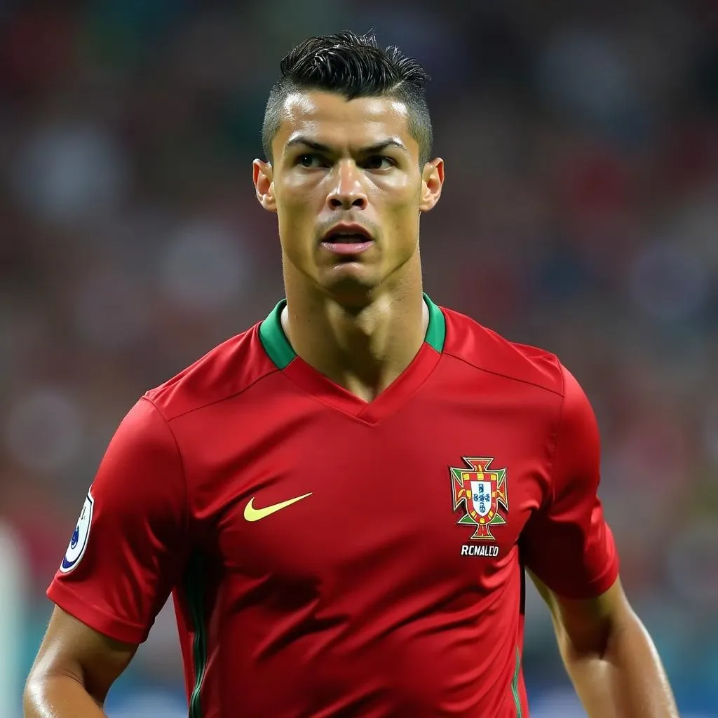 Ronaldo trong màu áo Bồ Đào Nha