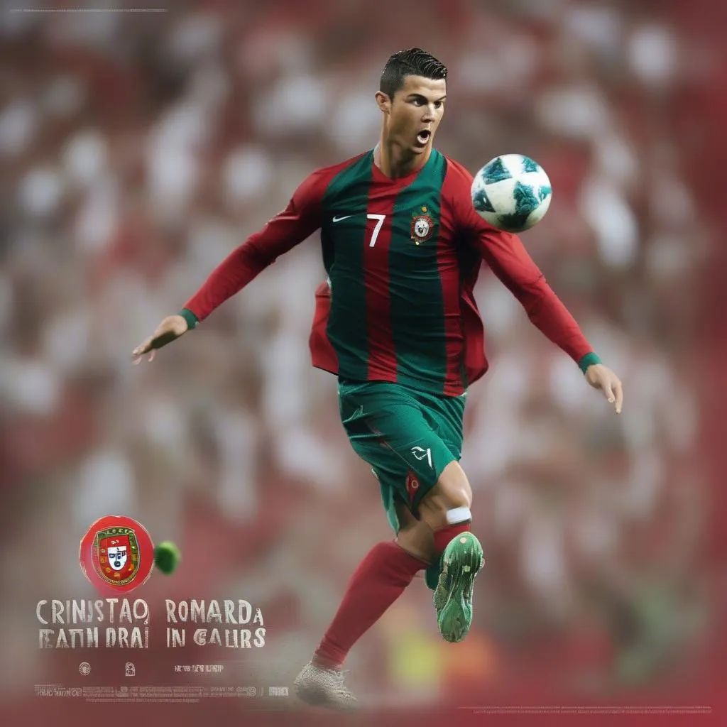 Ronaldo với danh hiệu vua phá lưới đội tuyển Bồ Đào Nha