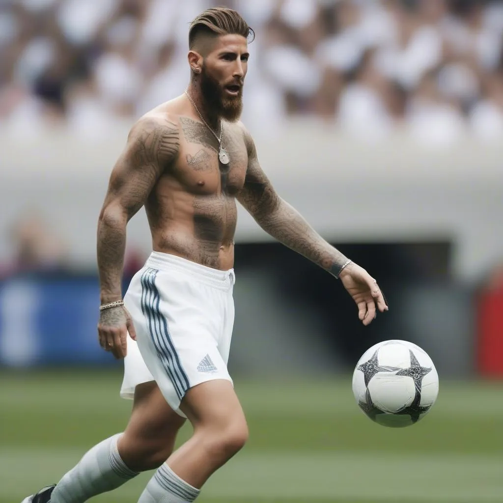 hình xăm sergio ramos