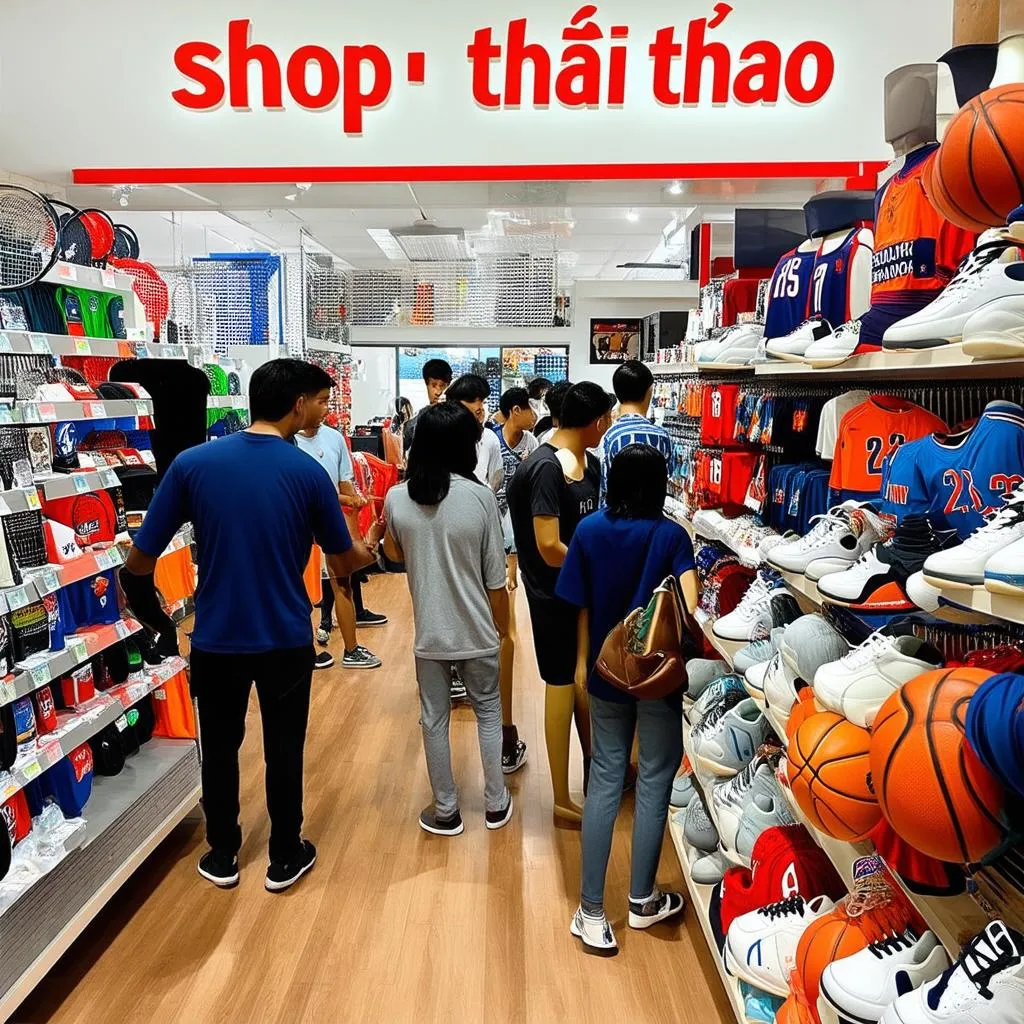 Shop bán đồ bóng đá ở Mỹ Đình