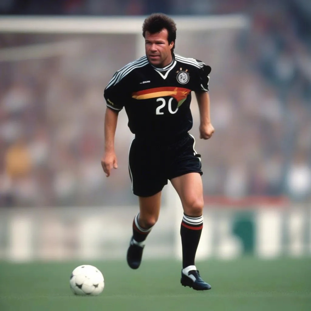 Lothar Matthäus với áo số 20 của đội tuyển Đức