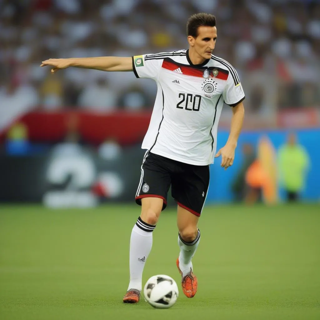 Miroslav Klose với áo số 20 của đội tuyển Đức