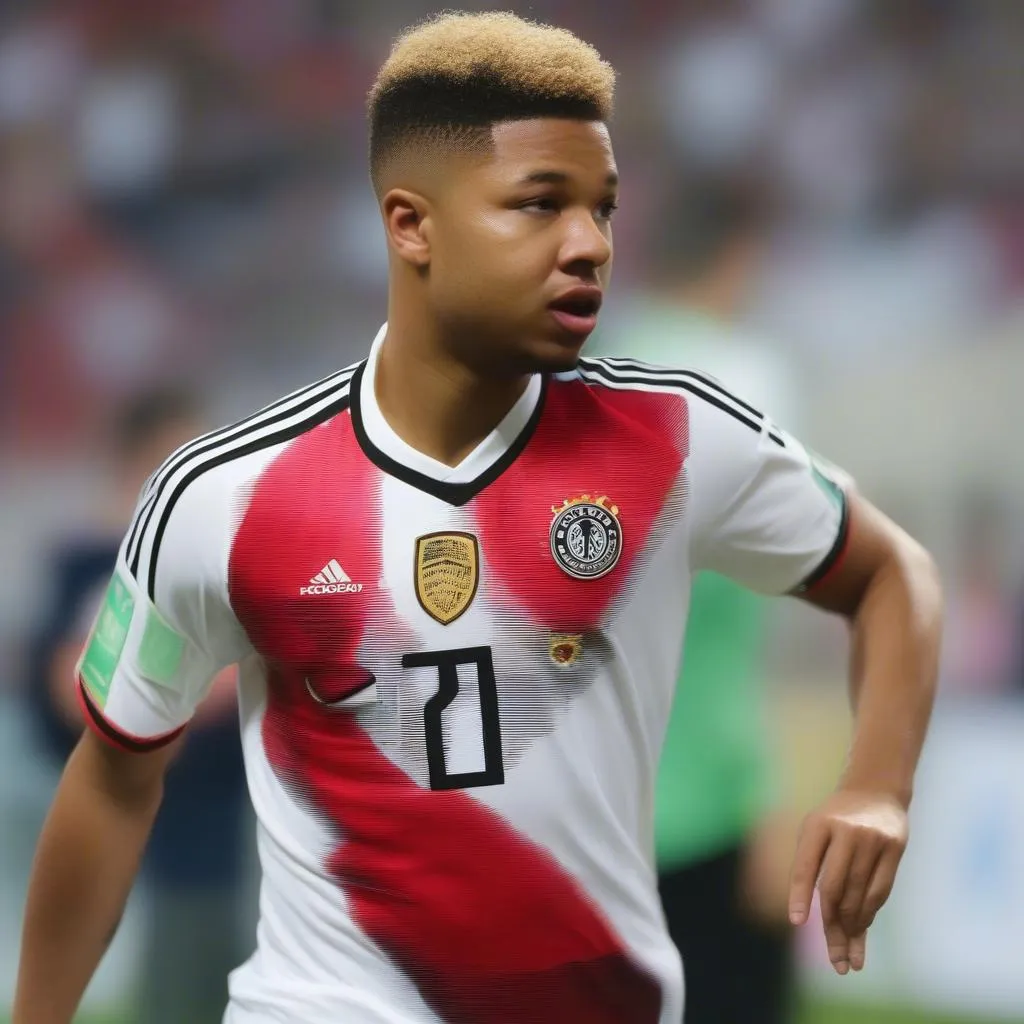 Serge Gnabry với áo số 20 của đội tuyển Đức