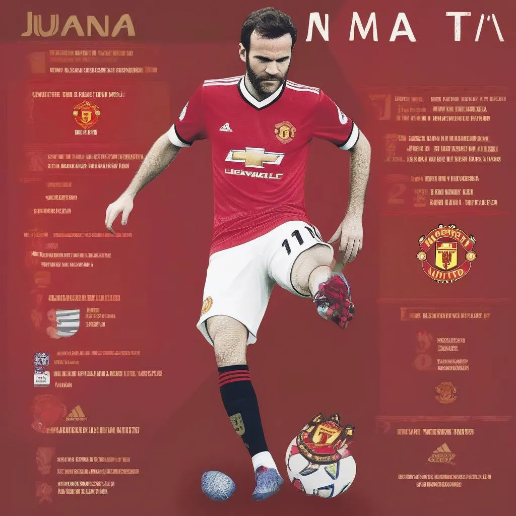 Số áo 11 của MU 2017 - Juan Mata