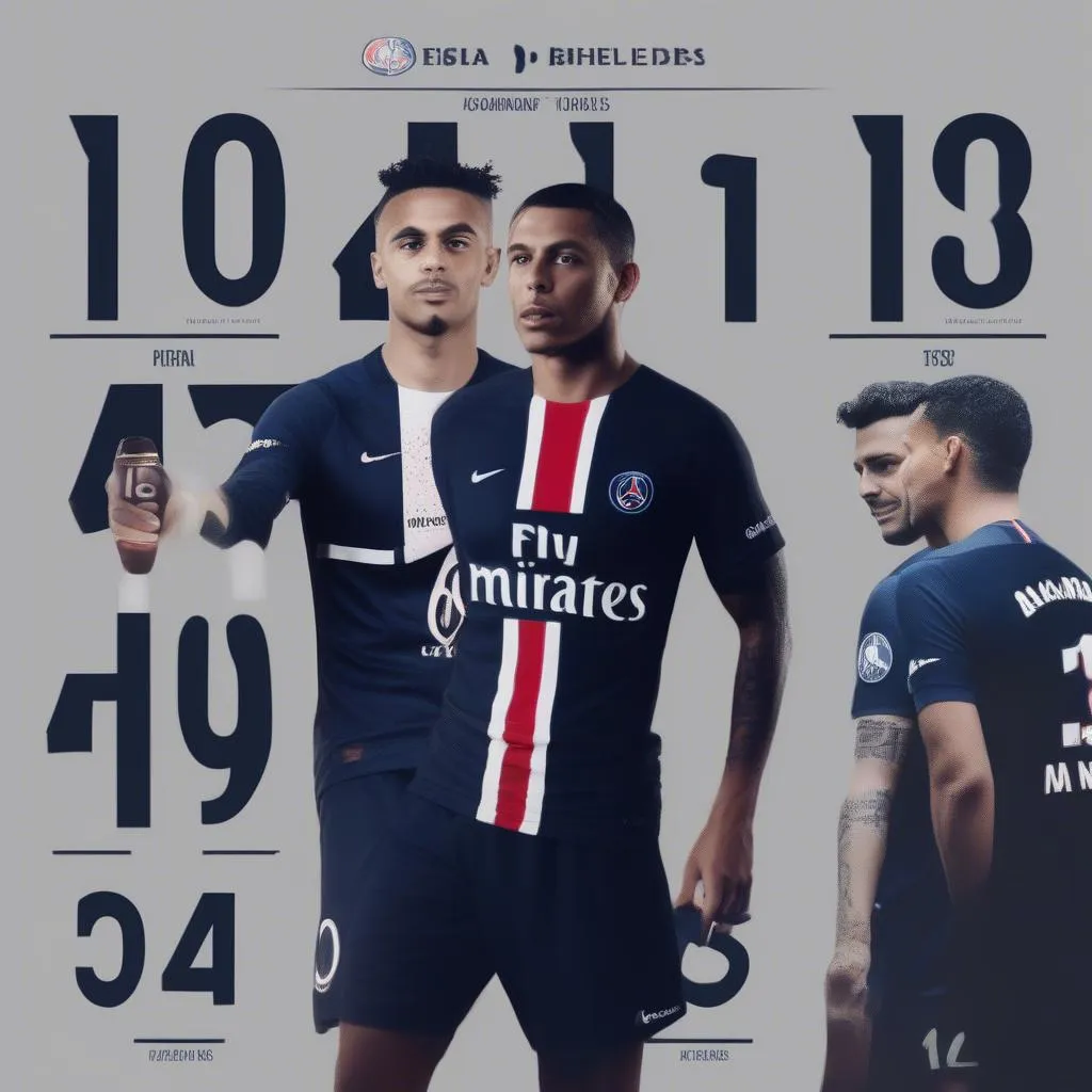 Danh sách số áo cầu thủ PSG năm 2019