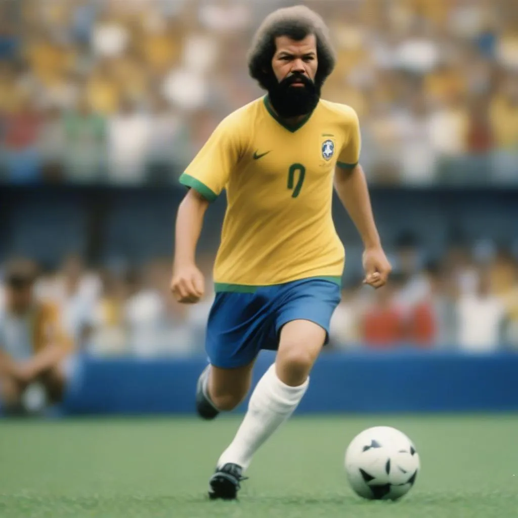 Socrates trong màu áo Brazil