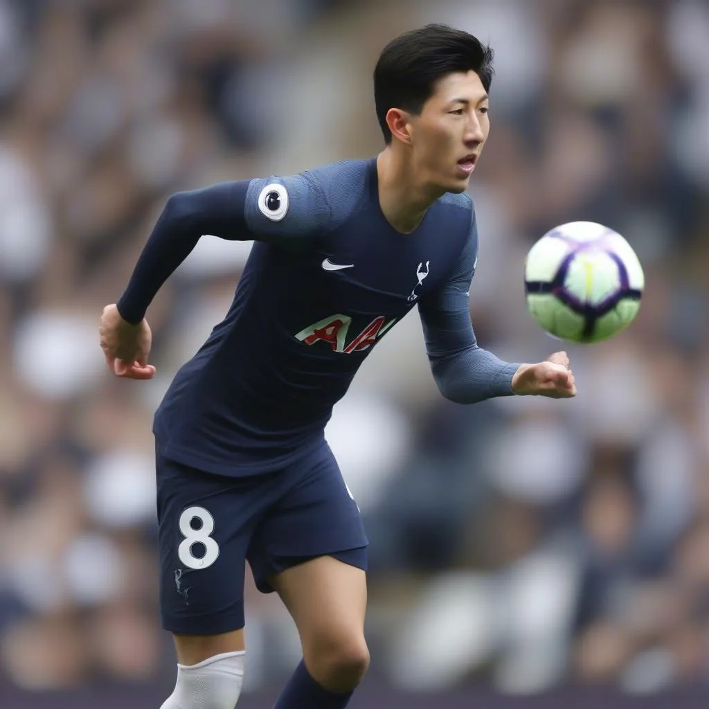 Son Heung Min trong màu áo Tottenham