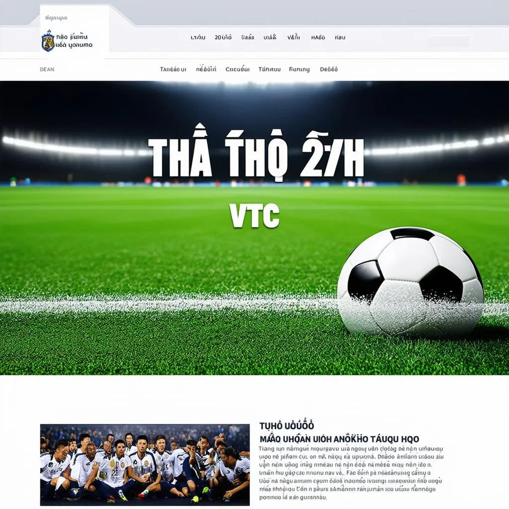 Trang web the thao 24h vtc