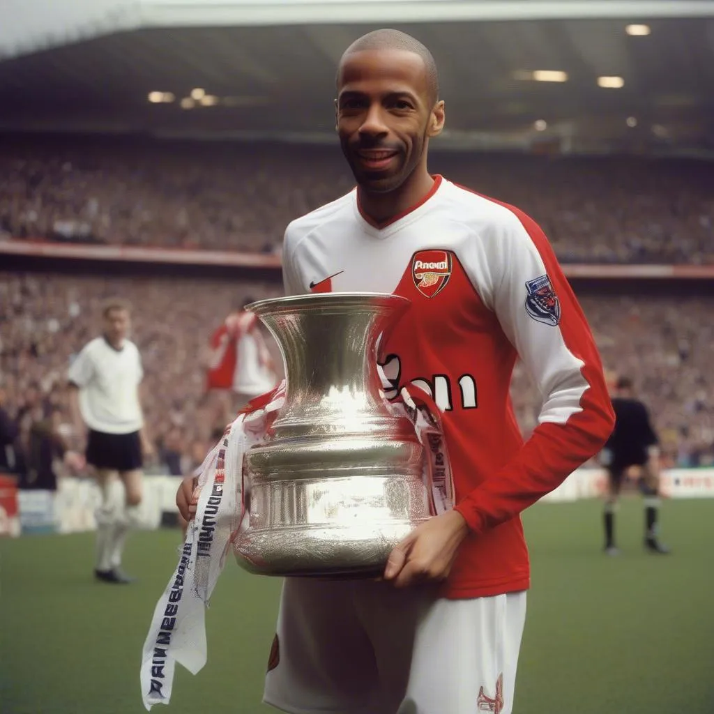 Cầu thủ Thierry Henry trong màu áo Arsenal