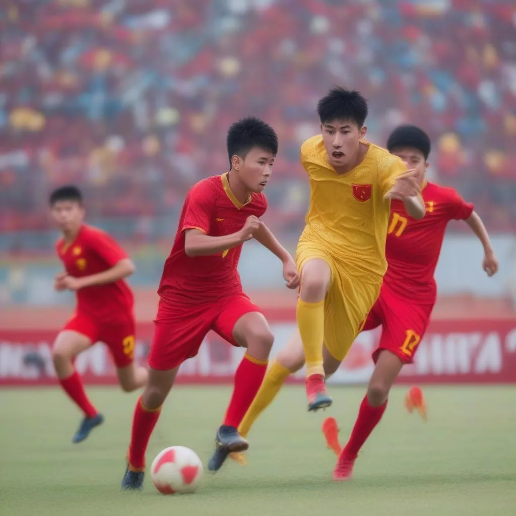 U19 Việt Nam thi đấu