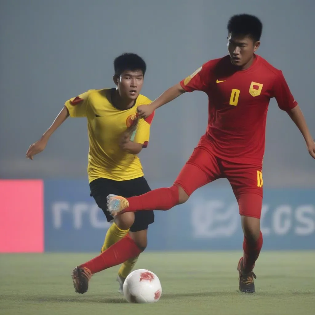 Trận đấu giữa U22 Việt Nam và U22 Malaysia tại Giải vô địch Đông Nam Á