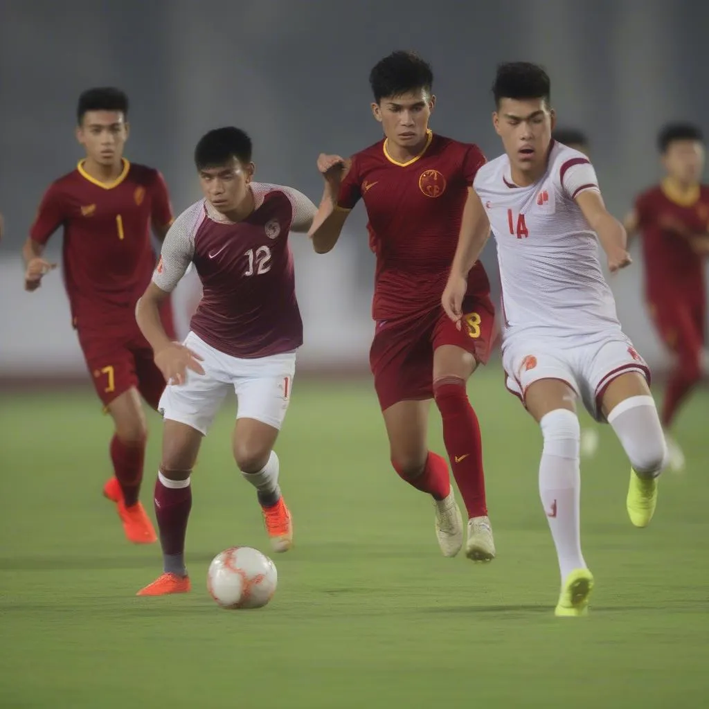 U23 Qatar vs U23 Vietnam match