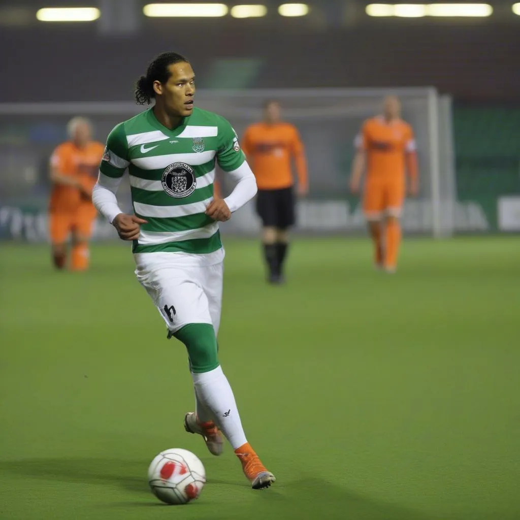 Van Dijk ra mắt Groningen năm 2013