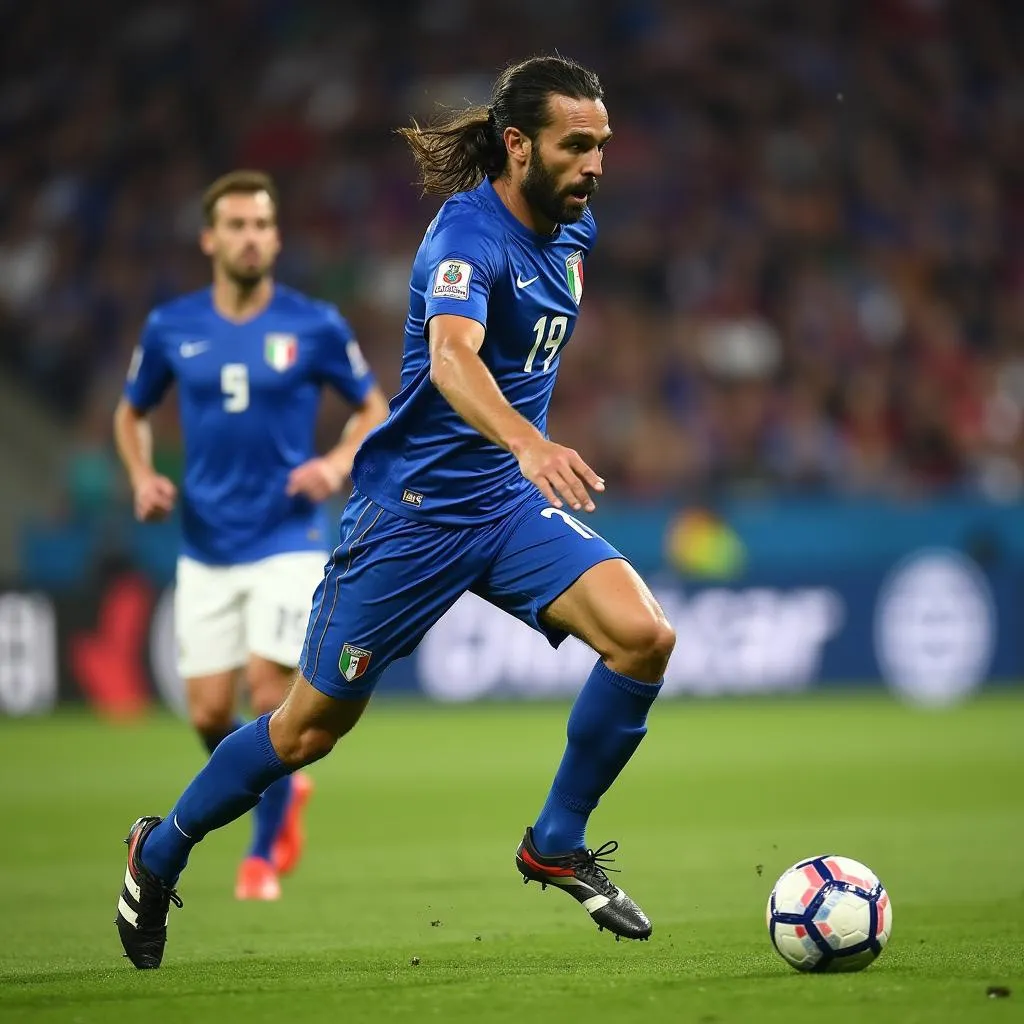 Andrea Pirlo điều khiển lối chơi