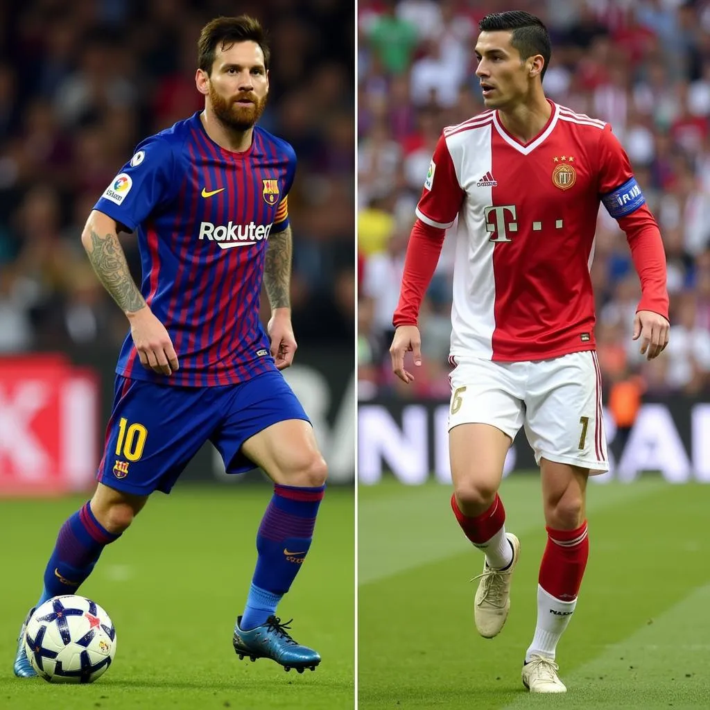 Lionel Messi và Cristiano Ronaldo, hai cầu thủ sinh ngày 12/3, là những biểu tượng cho sức mạnh và tinh thần chiến đấu trong bóng đá.