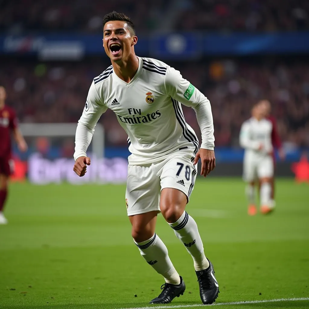 Cristiano Ronaldo Ăn Mừng Bàn Thắng Huyền Thoại