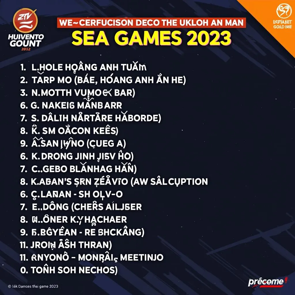 Danh sách đội tuyển U22 Việt Nam tham dự SEA Games 32