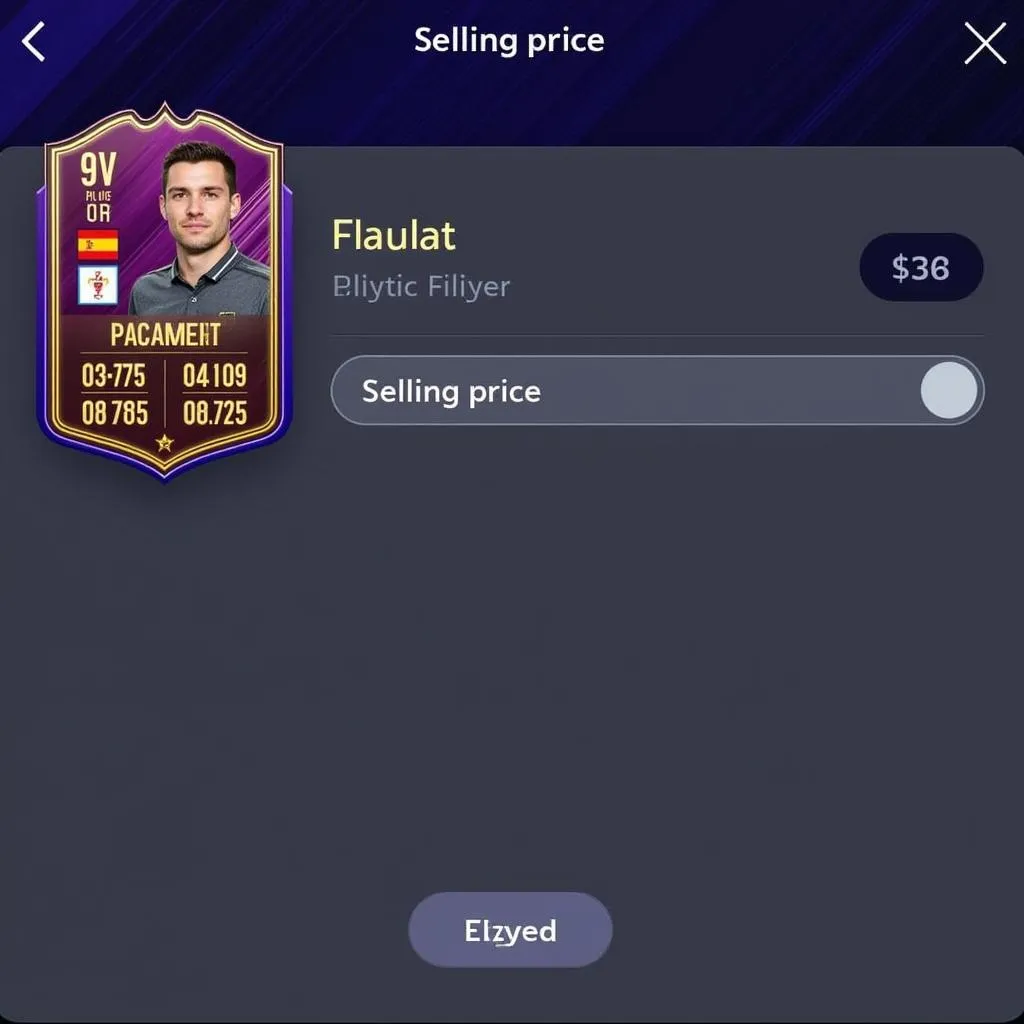 Setting Player Price in FIFA Mobile 2019