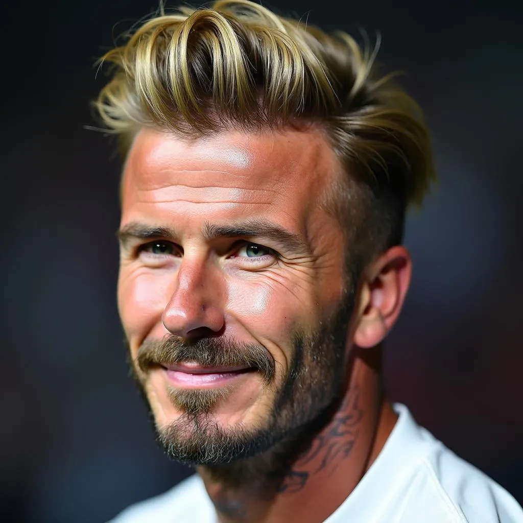 David Beckham - Huyền thoại với mái tóc trắng icon