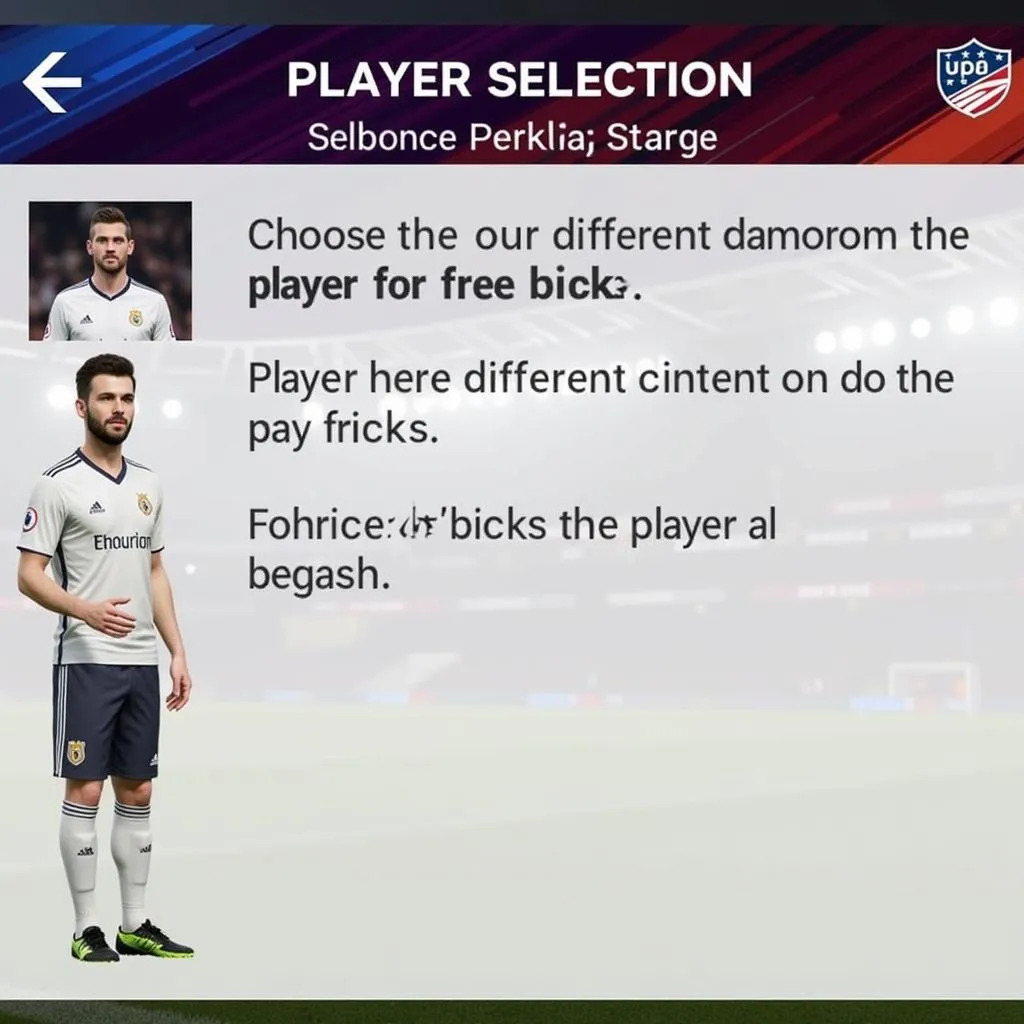 Hình ảnh đổi cầu thủ đá phạt trong PES 2018