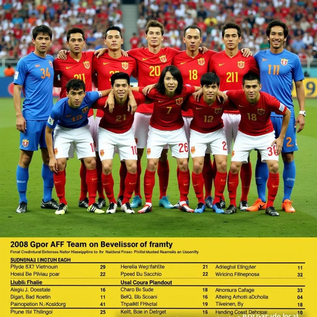 Đội hình ra sân của đội tuyển Việt Nam trong trận chung kết AFF Cup 2008