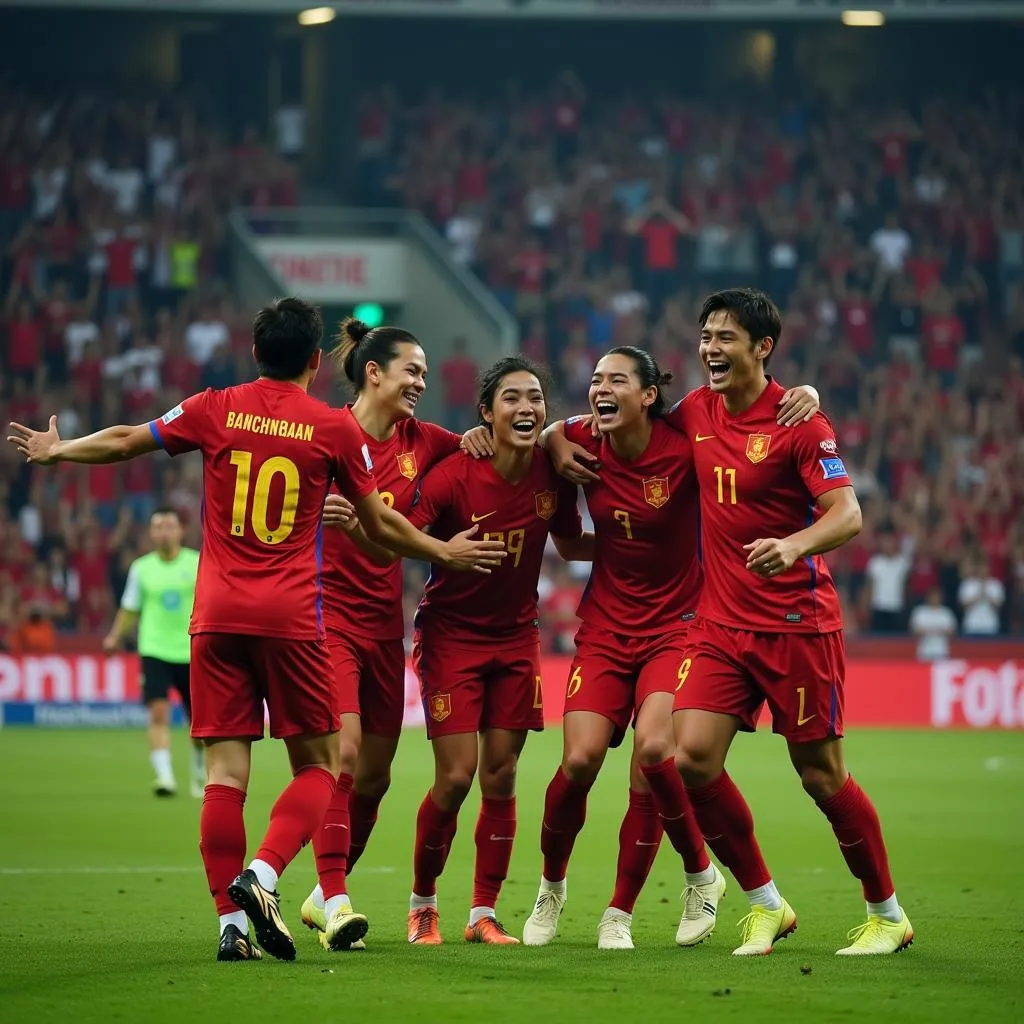 Vietnamese National Football Team on the Big Screen