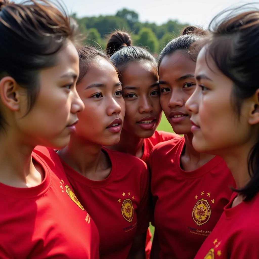 The Vietnamese Women's U16 national football team overcomes challenges