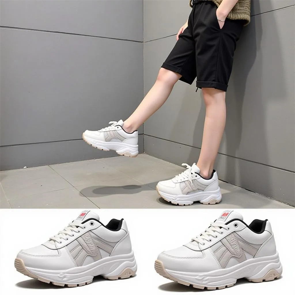 Giày Sneaker đế dày cho chân to